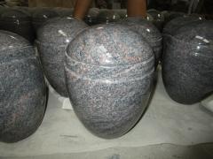 Urnes de granit bleu de l'Himalaya