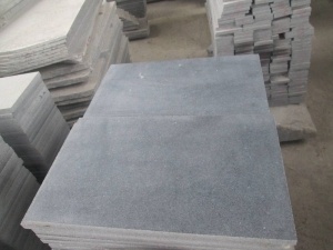 Carreaux de mur en granit adouci Padang gris foncé G654