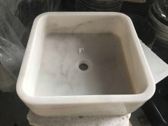 Lavabo en marbre blanc du Guangxi