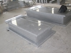 Monuments funéraires de sépulture de granit G650 Pierre tombale