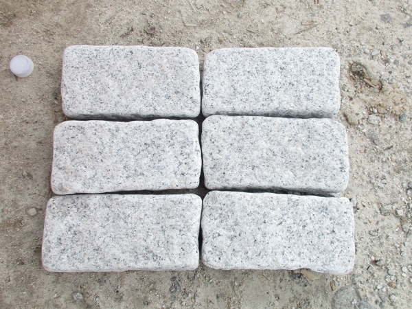 g601 pavé de granit blanc dégringolé