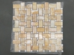 carreaux de mur de mosaïque de marbre d'onyx