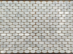 Carrara White Mosaic Tile Designs