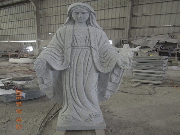 Statues de granit de jardin ange gardien pour les tombes