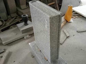 bianco cristal gris livre en forme de granit en forme de pierre tombale