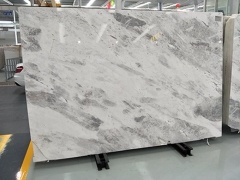 Orlando White And Gray Marble Shower Wall Slab