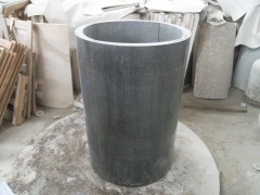 g654 colonnes de granit gris