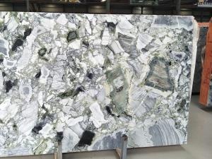 glace froide jade vert luxe grande dalle de marbre