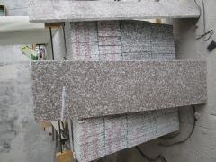g664 escalier en granit bullnose
