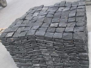 shanxi noir granit naturel cubes trottoir