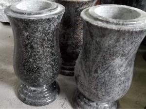 décorations de pierre tombale commémorative de granit vases pour les tombes