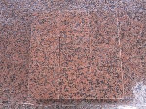 Pierre de pavé de granit rouge de granit de Tianshan