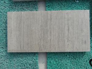 Passerelle de salle de carreaux de marbre gris en bois