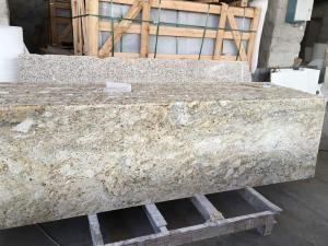 Surface de comptoir en granite d'or africain Bullnose Edge