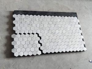 Bianco Carrara Poli Hexagone Marbre Mosaïque