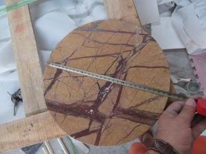 Dessus de comptoir en marbre brun de Rainforest