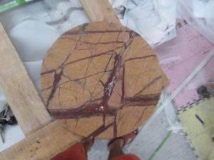 Dessus de comptoir en marbre brun de Rainforest
