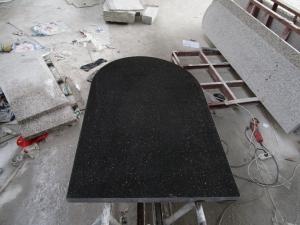 Comptoir de granit noir de table de salle à manger de galaxie de noir