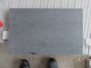 Carreaux de mur en granit adouci Padang gris foncé G654