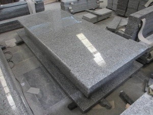 G623 Cimetière de granit gris, pierre tombale, style occidental