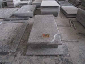 G623 Cimetière de granit gris, pierre tombale, style occidental