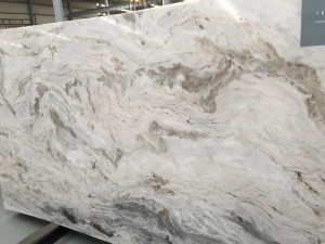 Panneau de revêtement de sol en dalles de marbre blanc poli Alice