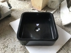 Évier de cuisine en granit noir
