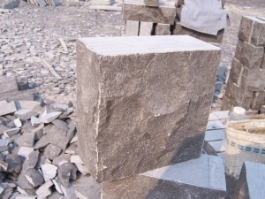 Tuiles de muraille naturelles en pierre calcaire bleue de Chine