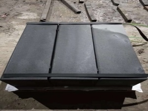 Carrelage de sol adouci pour revêtements de mur extérieur en basalte noir Hainan