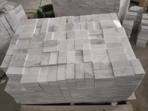 Tuiles blanches de dalles de marbre orientales pour le plancher et le mur