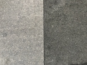 Nouveau carrelage en granit noir G684 flammé et brossé