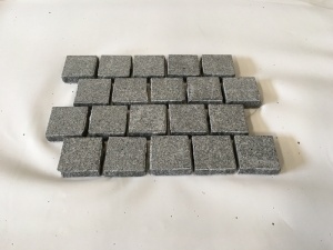 chine gris foncé G654 pierre de cube de granit