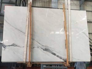 Chine dalle de marbre blanc Volakas pas cher