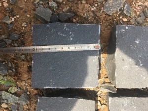 pierre de cube de basalte noir de Chine