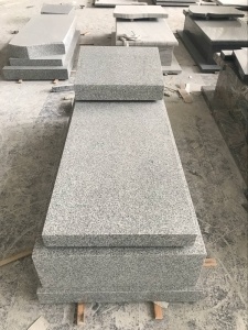 pierre tombale g603 en granit gris style israël