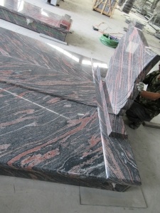 Chine nouvelle aurore pas cher Cardan dessins de pologne de granit brun rouge