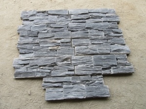 pierre de ciment noire de culture normale pour le revêtement de mur