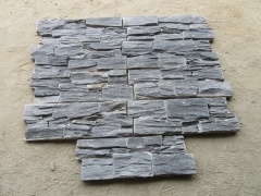 pierre de culture de quartzite gris foncé