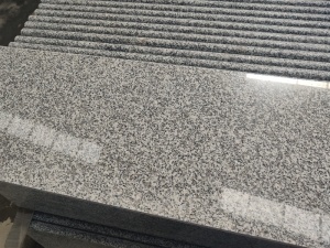 marches en granit poli g623 escalier en granit gris